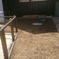 Remise en état après installation d'une citerne d'eau pluviale